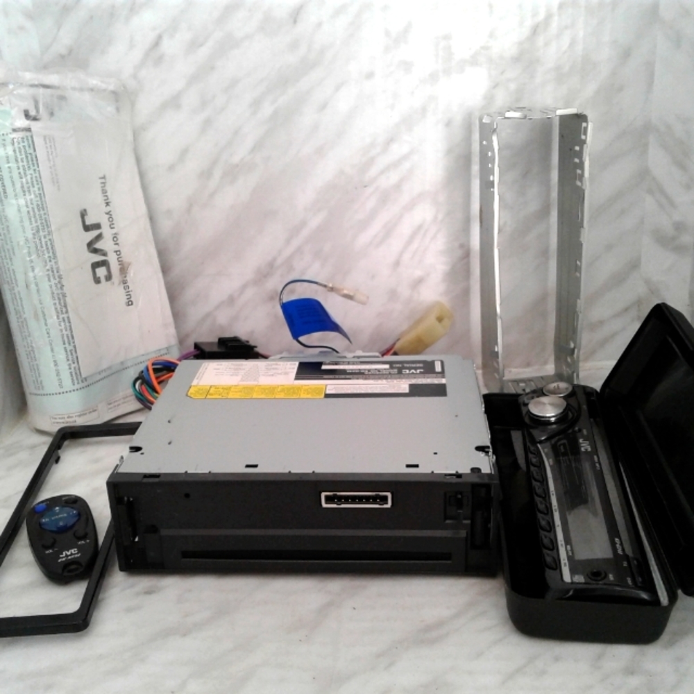 JVC KD-G240 Car Stereo W/Manual Remote Wiring Harness Detachable faceplate